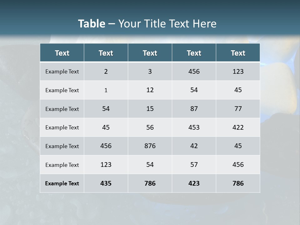 Water Spa Relax PowerPoint Template