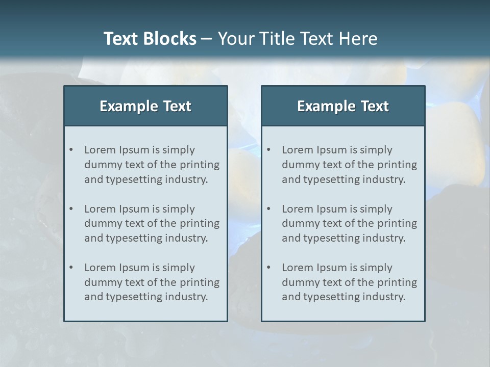 Water Spa Relax PowerPoint Template