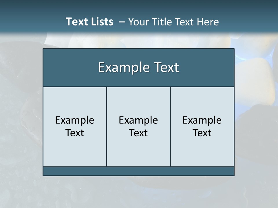 Water Spa Relax PowerPoint Template