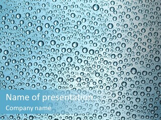 Water Drop Background PowerPoint Template