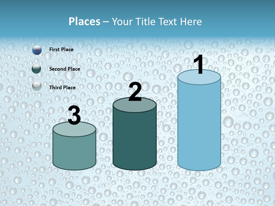 Water Drop Background PowerPoint Template