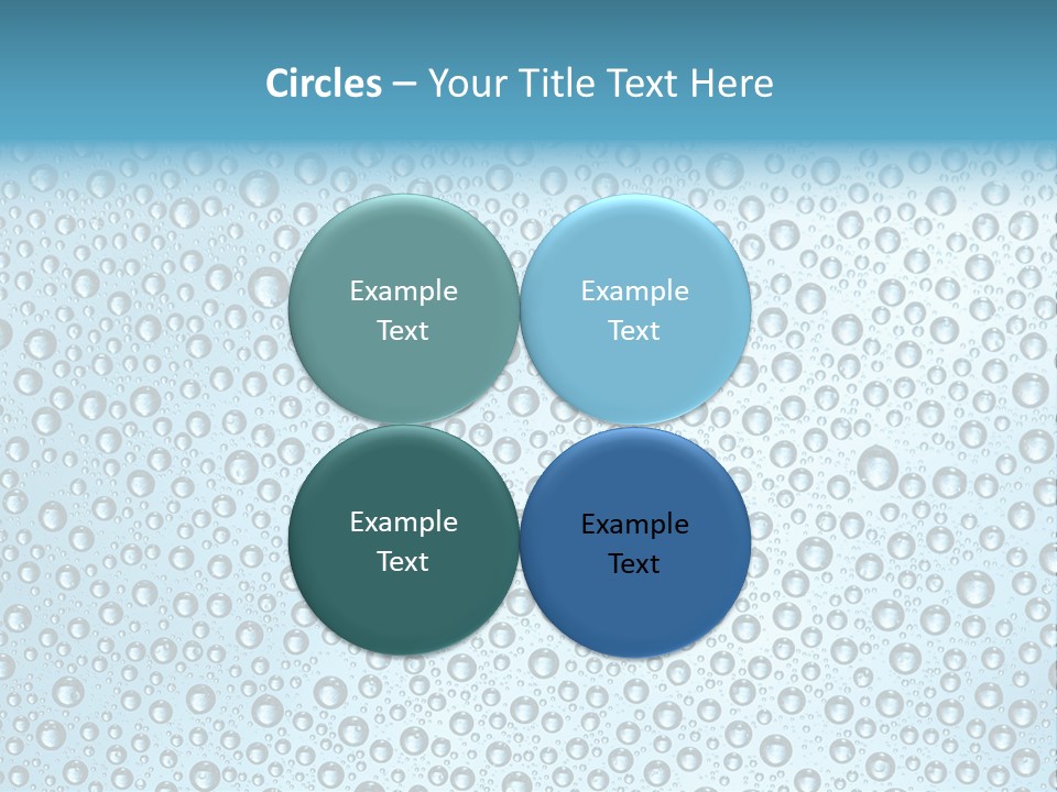Water Drop Background PowerPoint Template