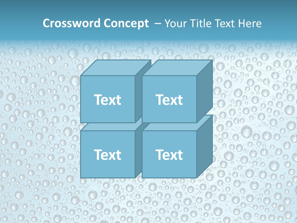 Water Drop Background PowerPoint Template