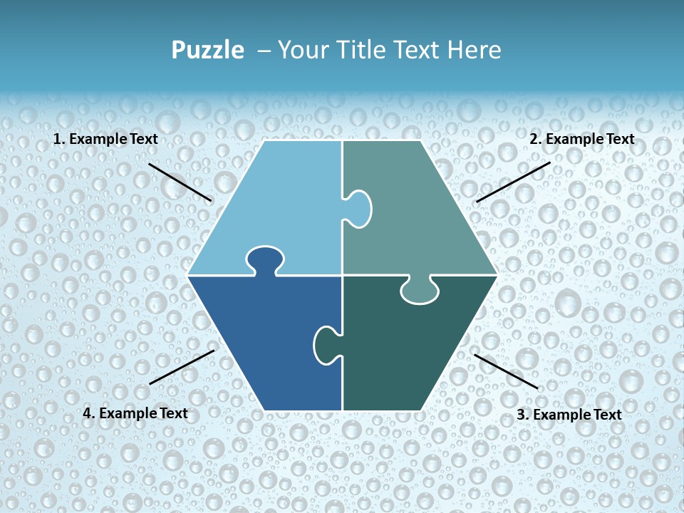 Water Drop Background PowerPoint Template