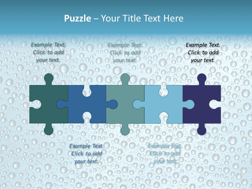 Water Drop Background PowerPoint Template