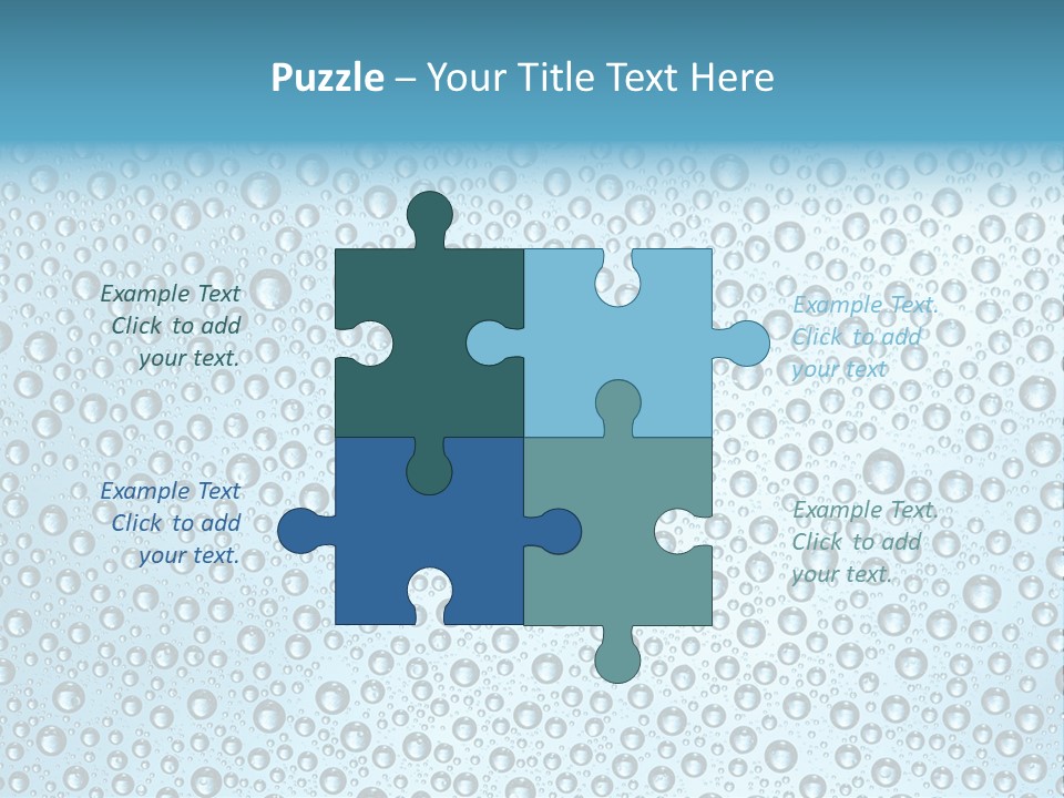 Water Drop Background PowerPoint Template