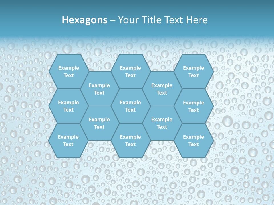 Water Drop Background PowerPoint Template