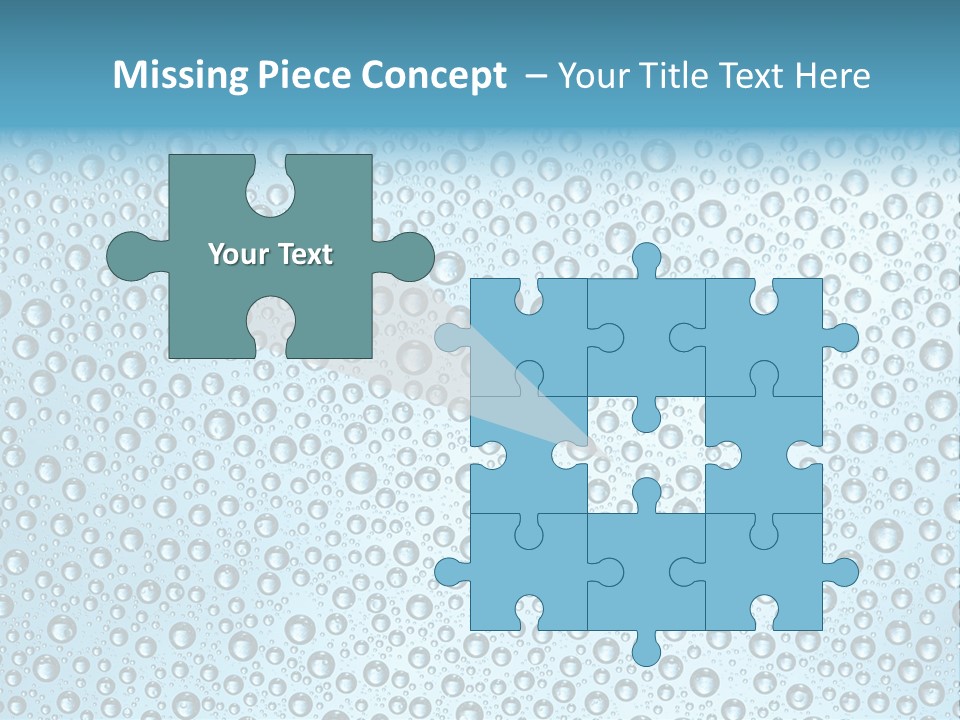 Water Drop Background PowerPoint Template