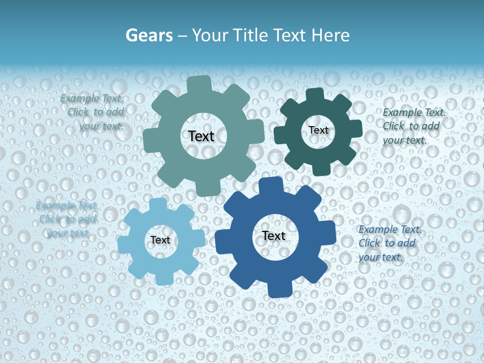 Water Drop Background PowerPoint Template