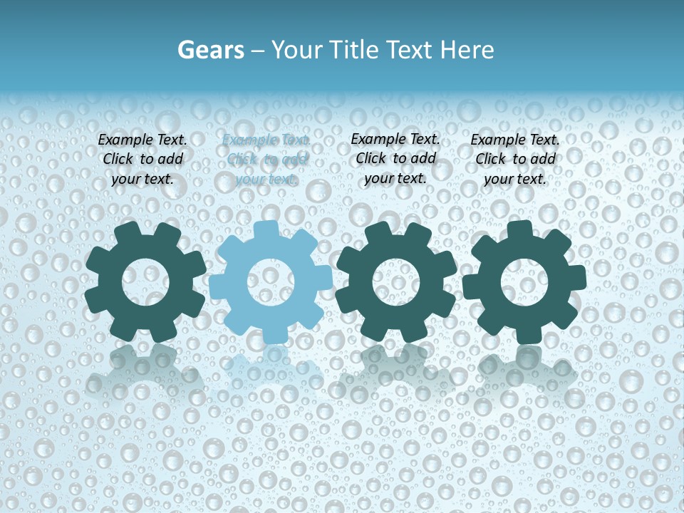 Water Drop Background PowerPoint Template