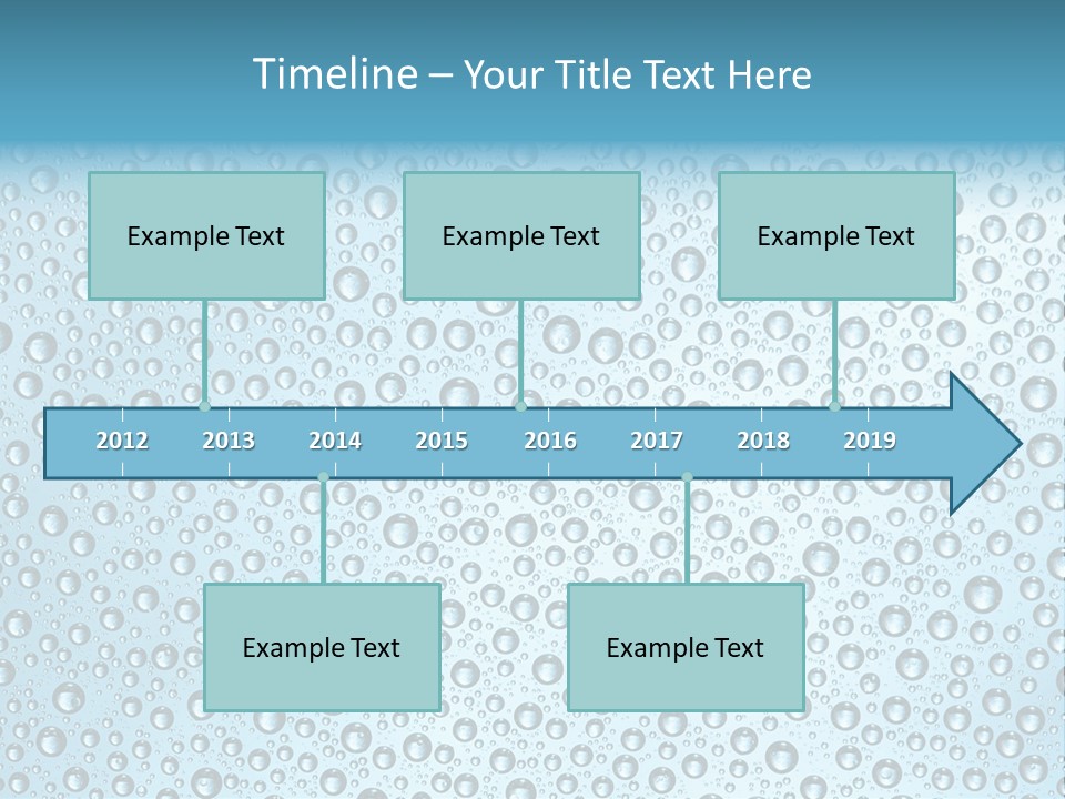 Water Drop Background PowerPoint Template