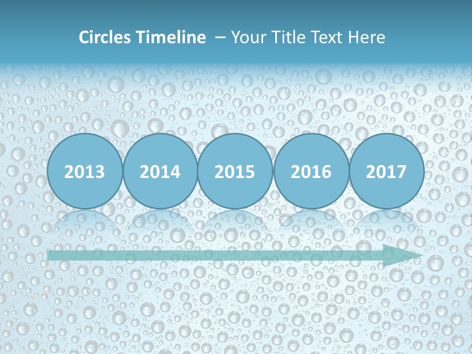 Water Drop Background PowerPoint Template