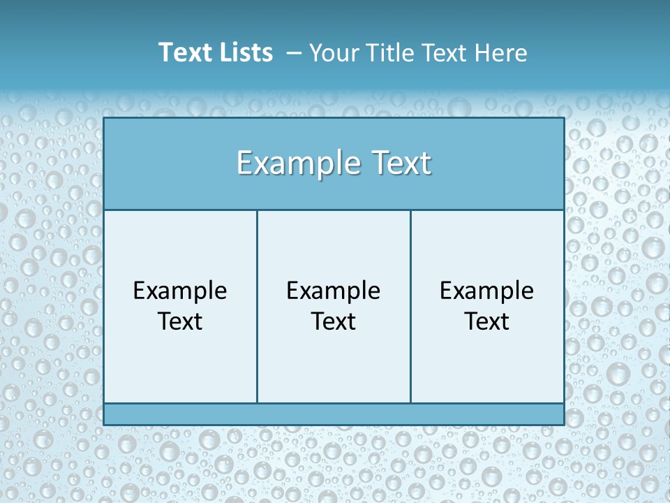 Water Drop Background PowerPoint Template