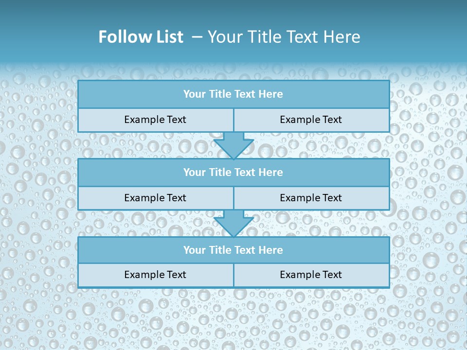 Water Drop Background PowerPoint Template