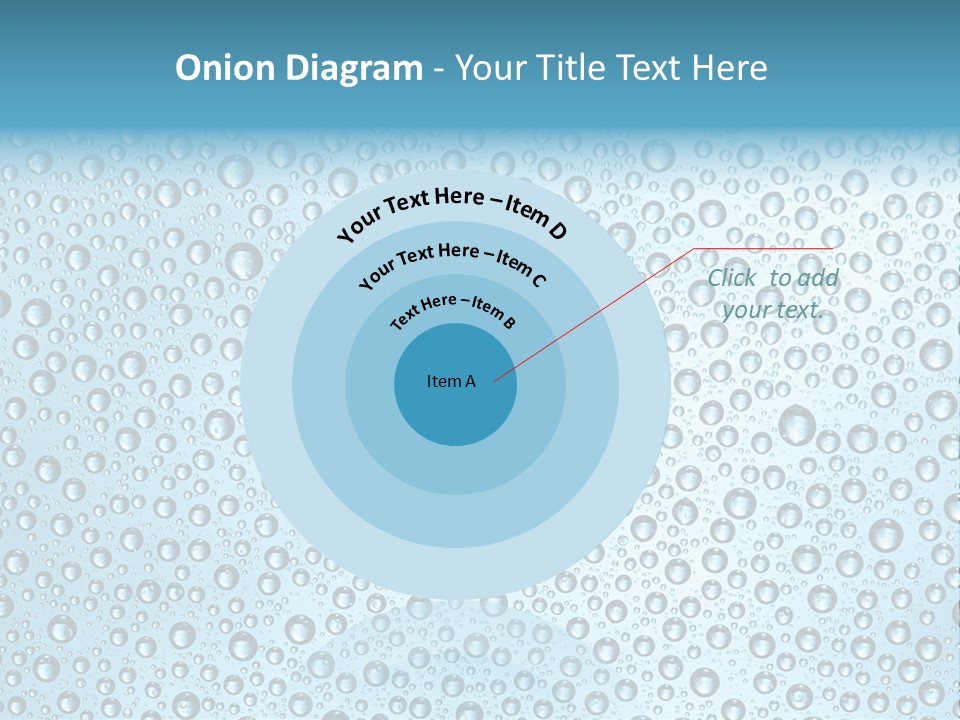 Water Drop Background PowerPoint Template