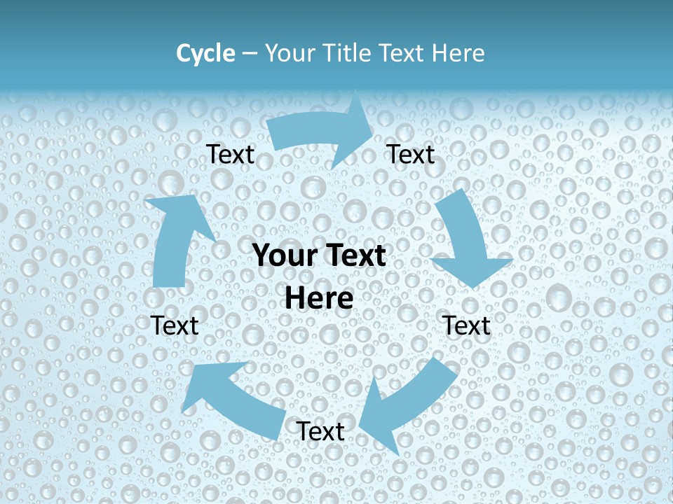 Water Drop Background PowerPoint Template