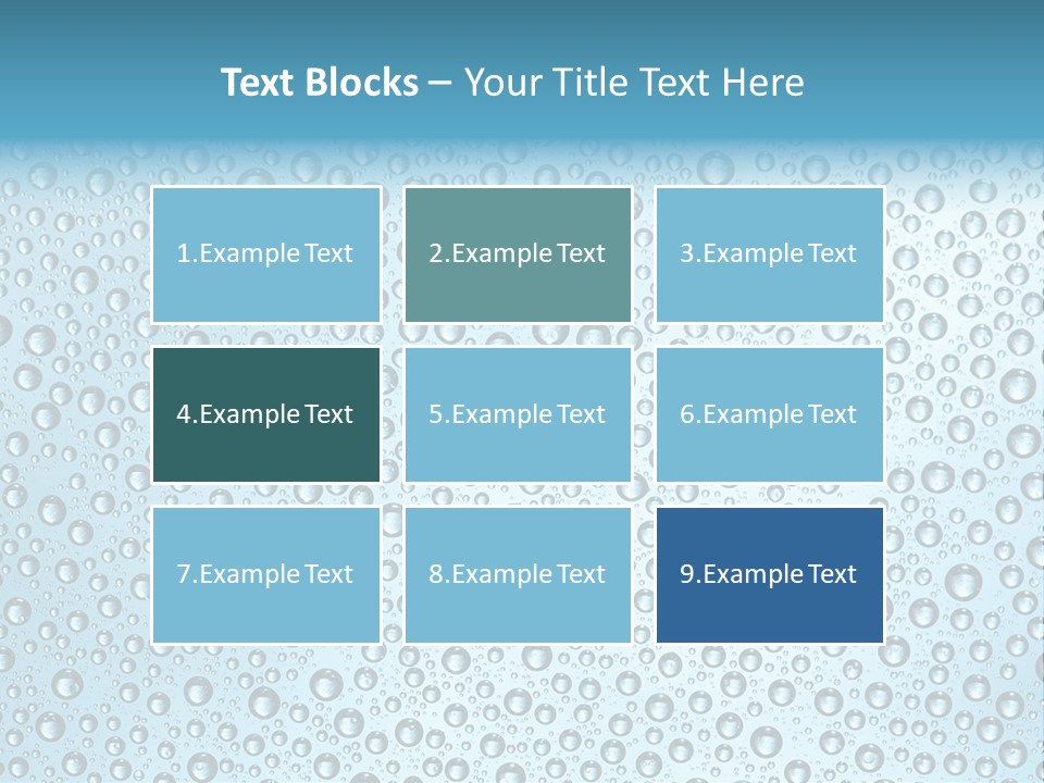 Water Drop Background PowerPoint Template