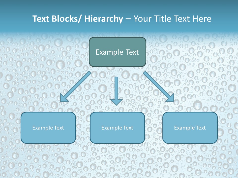 Water Drop Background PowerPoint Template