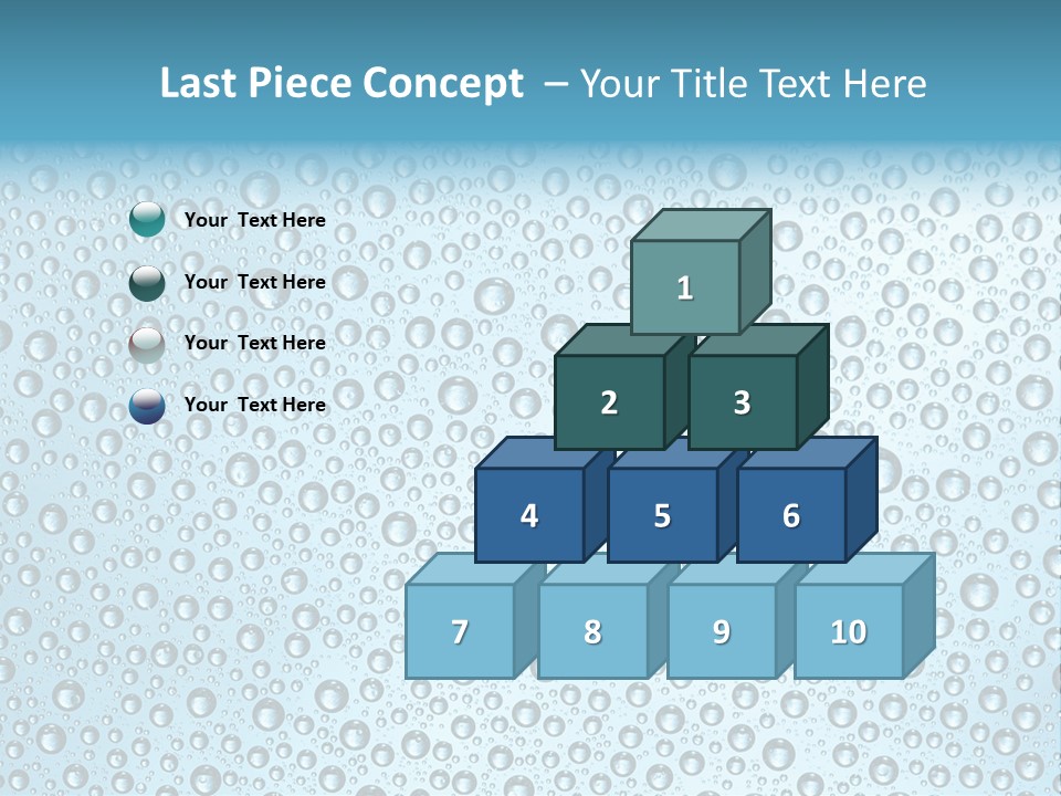 Water Drop Background PowerPoint Template