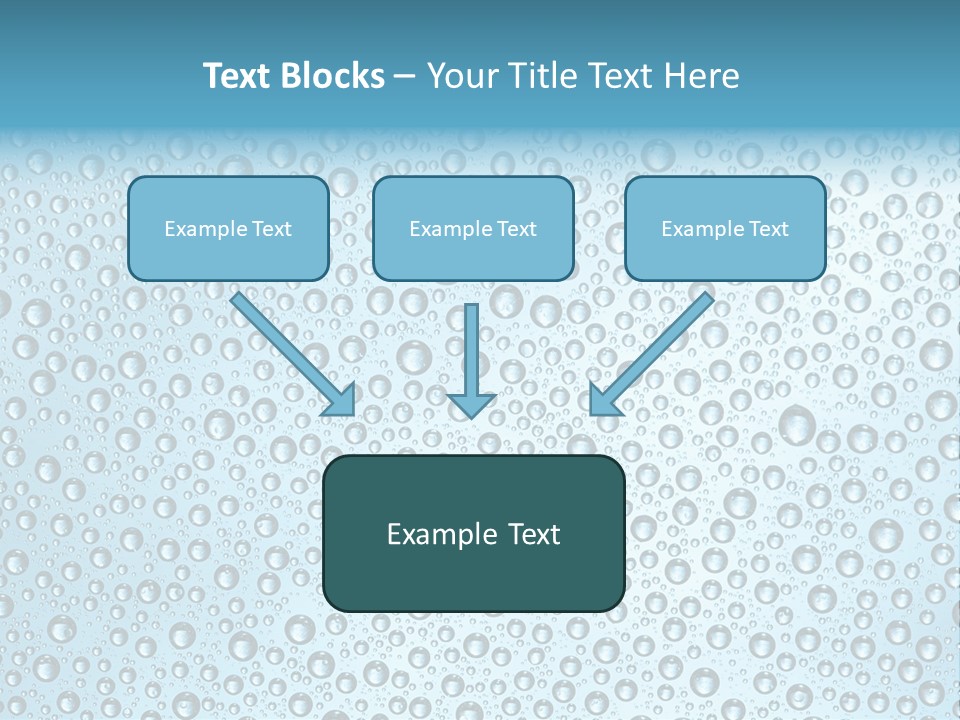 Water Drop Background PowerPoint Template