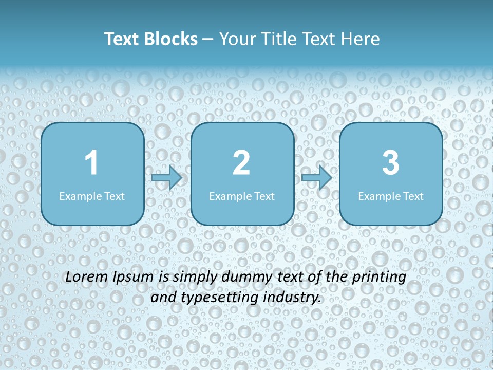 Water Drop Background PowerPoint Template