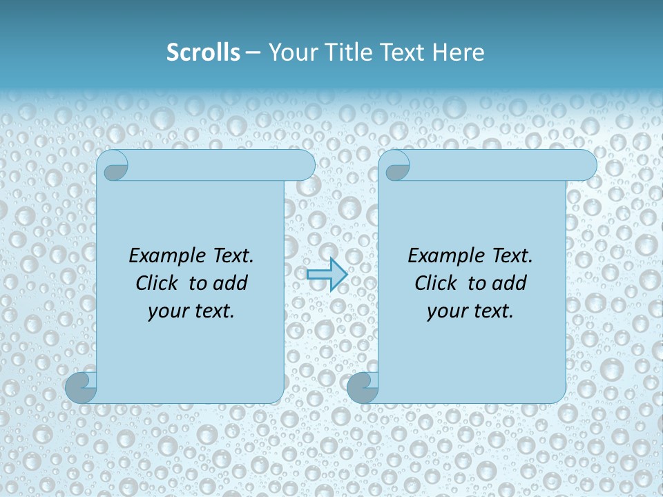 Water Drop Background PowerPoint Template