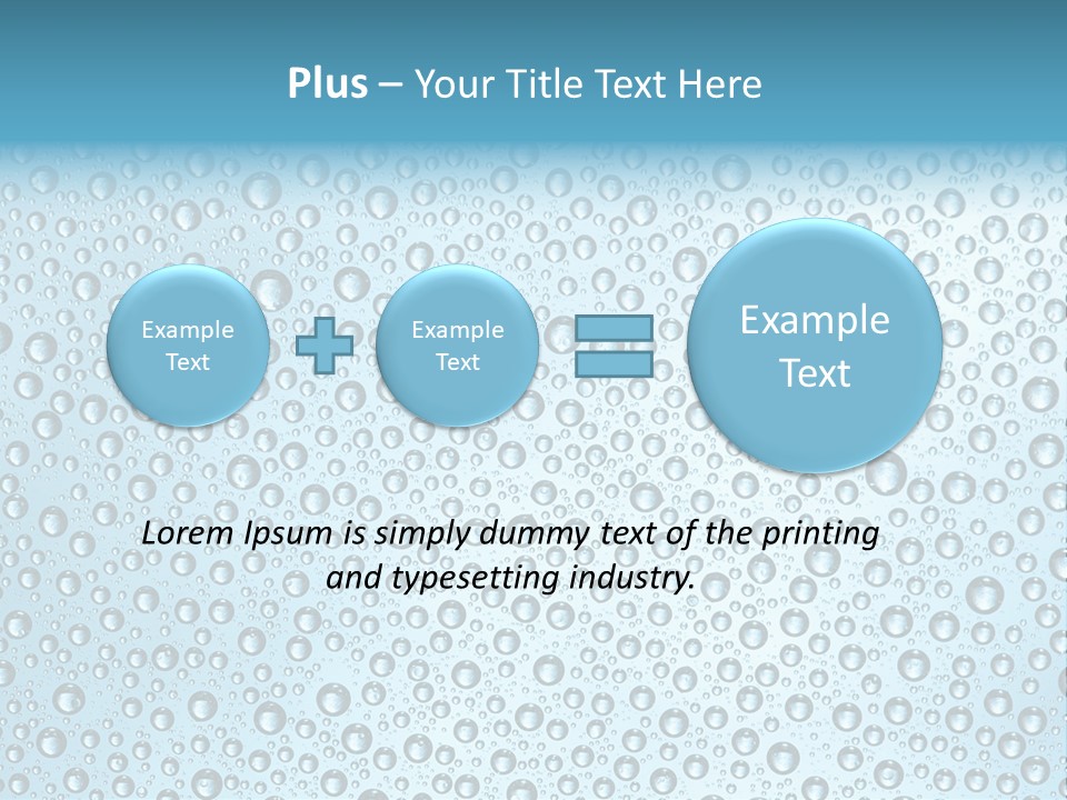 Water Drop Background PowerPoint Template