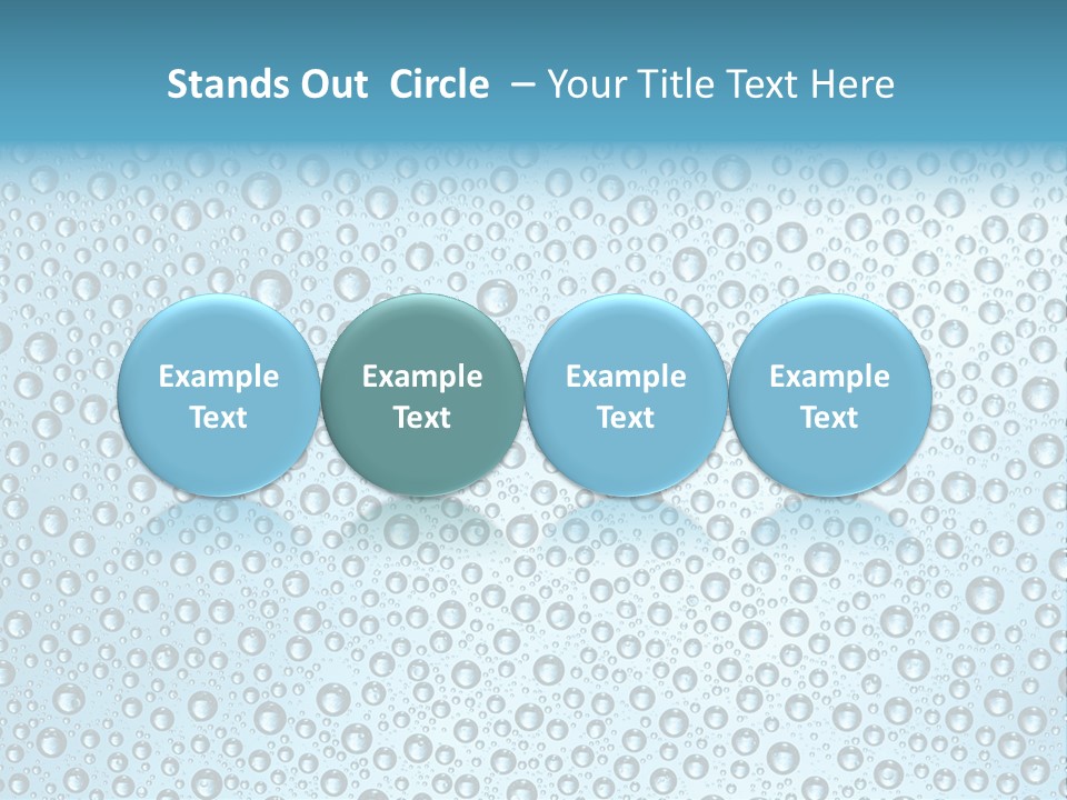 Water Drop Background PowerPoint Template