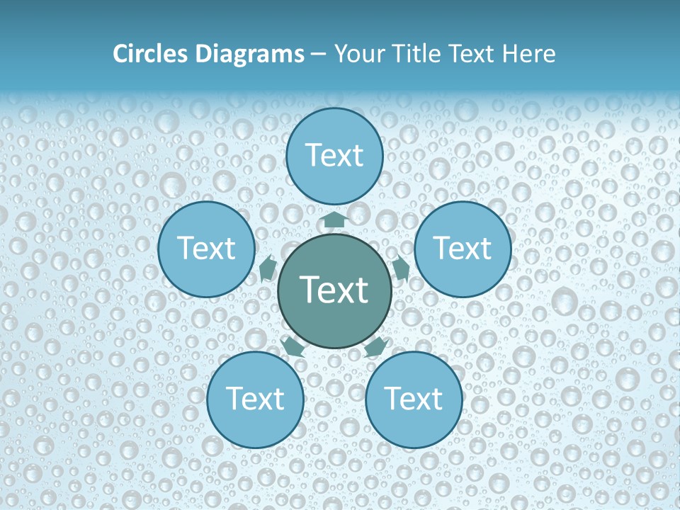 Water Drop Background PowerPoint Template