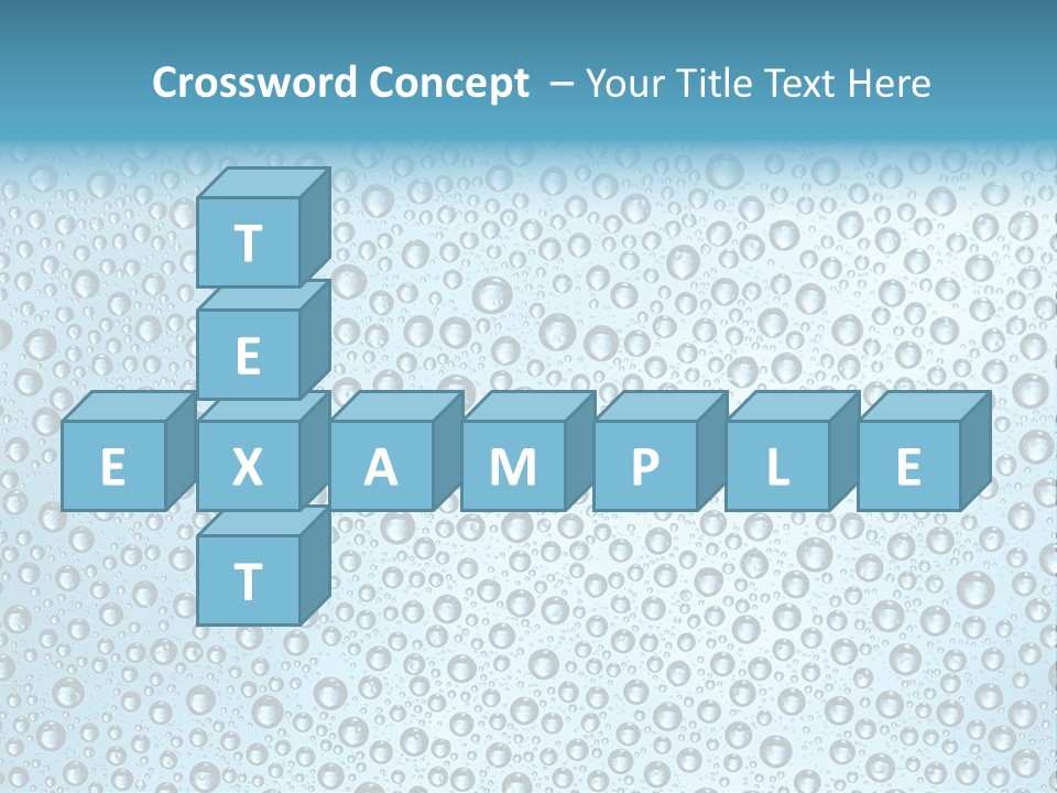 Water Drop Background PowerPoint Template