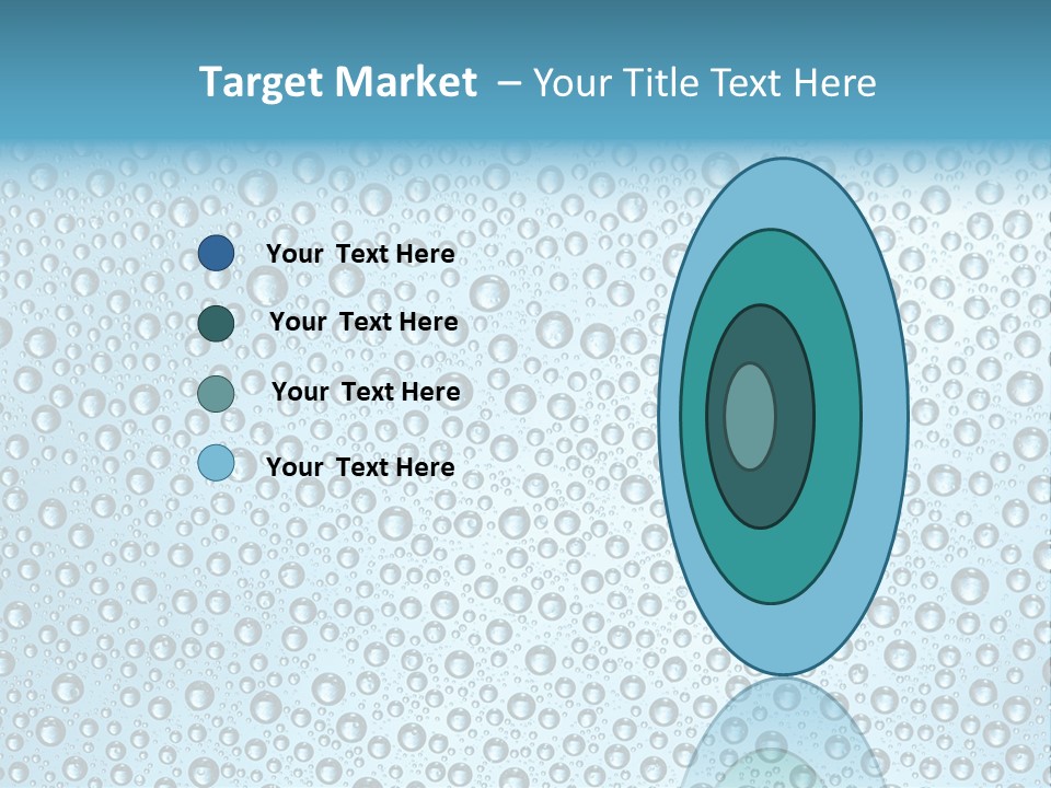 Water Drop Background PowerPoint Template