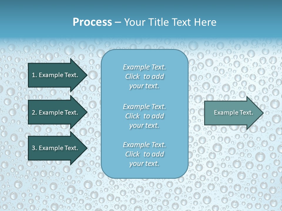 Water Drop Background PowerPoint Template