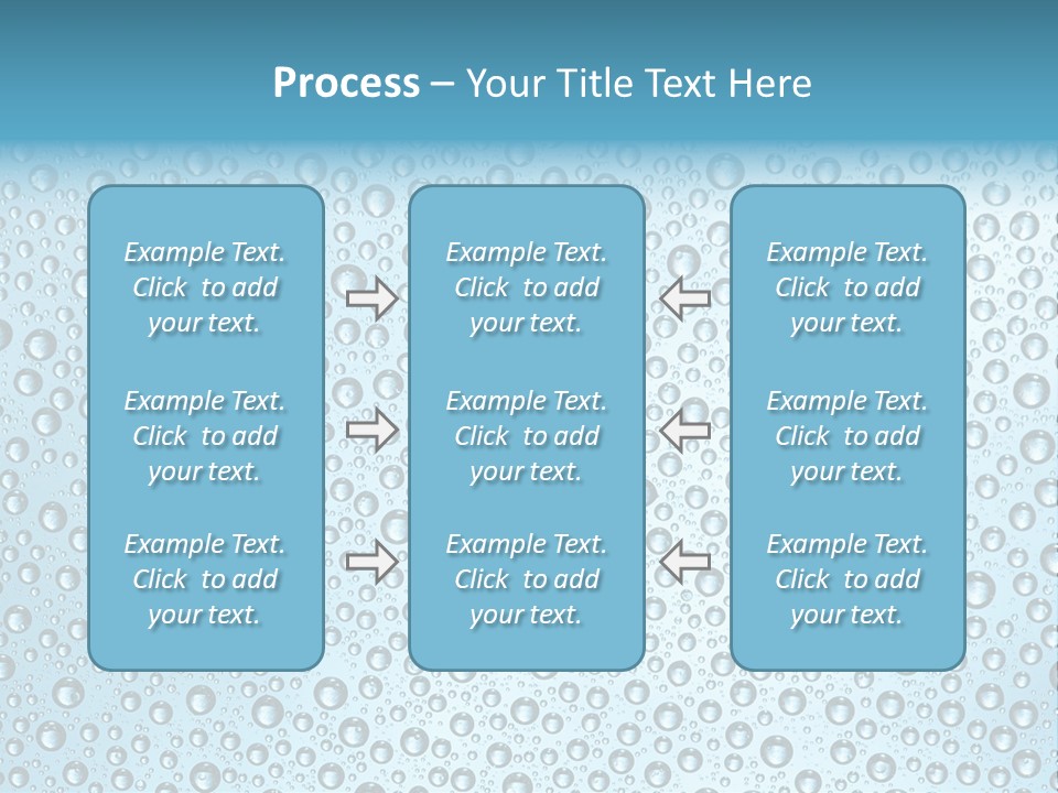 Water Drop Background PowerPoint Template
