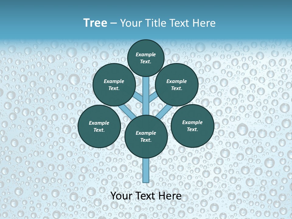 Water Drop Background PowerPoint Template