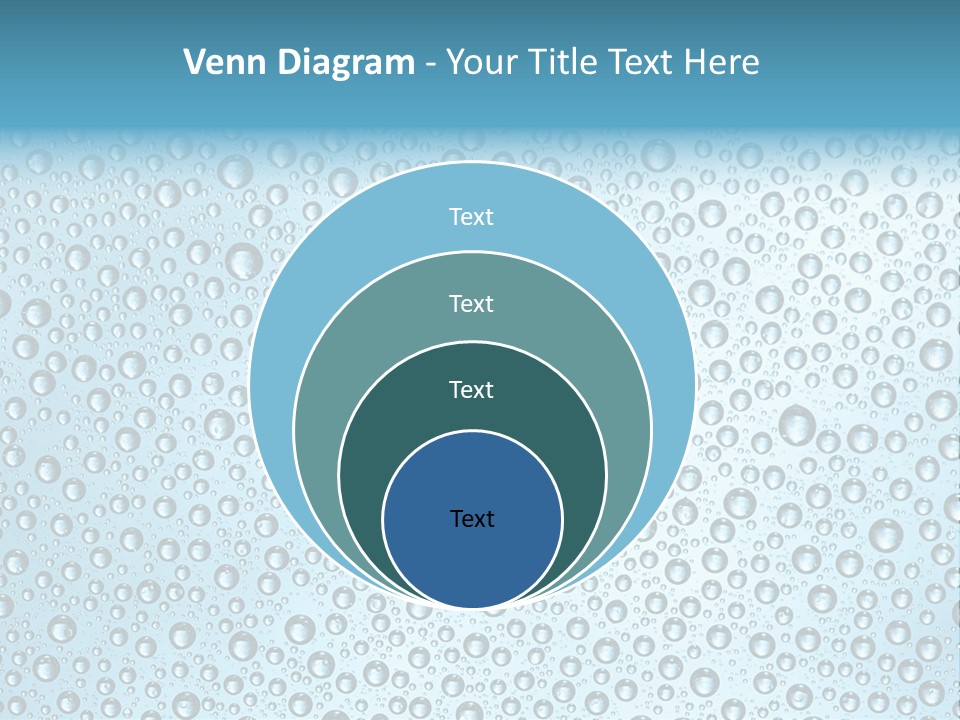 Water Drop Background PowerPoint Template