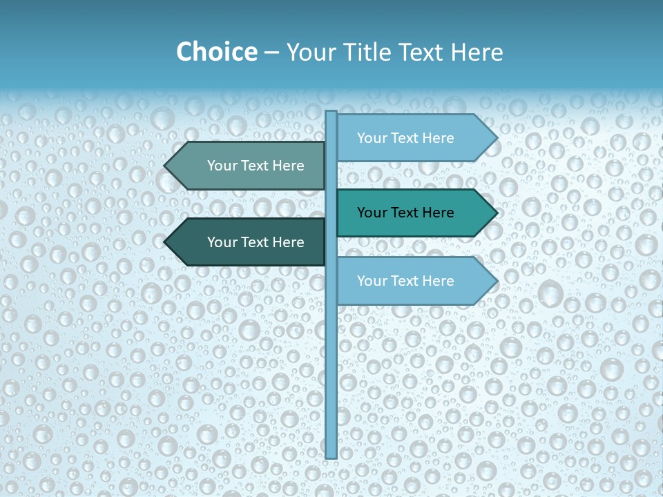 Water Drop Background PowerPoint Template