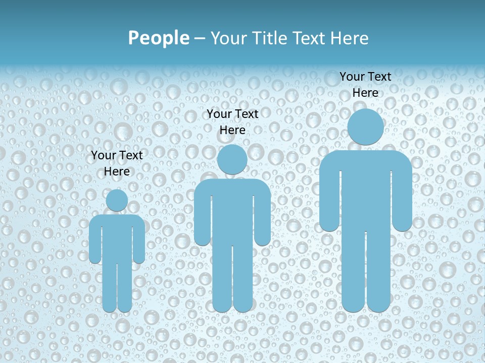 Water Drop Background PowerPoint Template