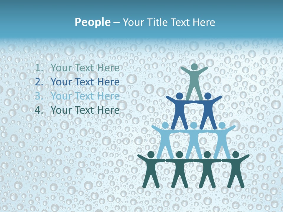 Water Drop Background PowerPoint Template