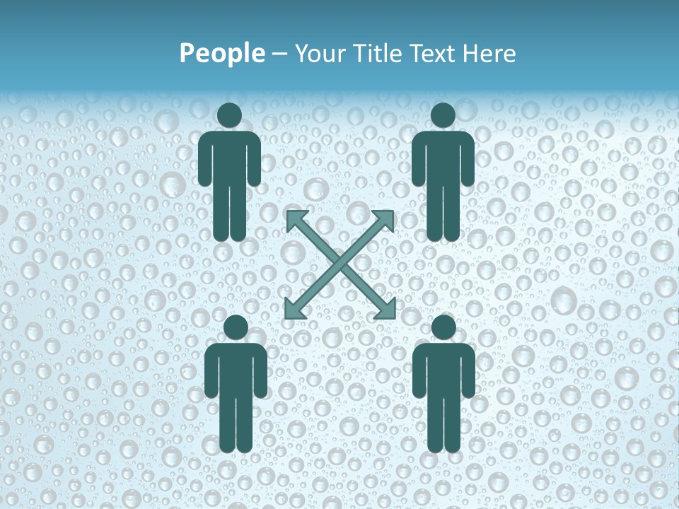 Water Drop Background PowerPoint Template