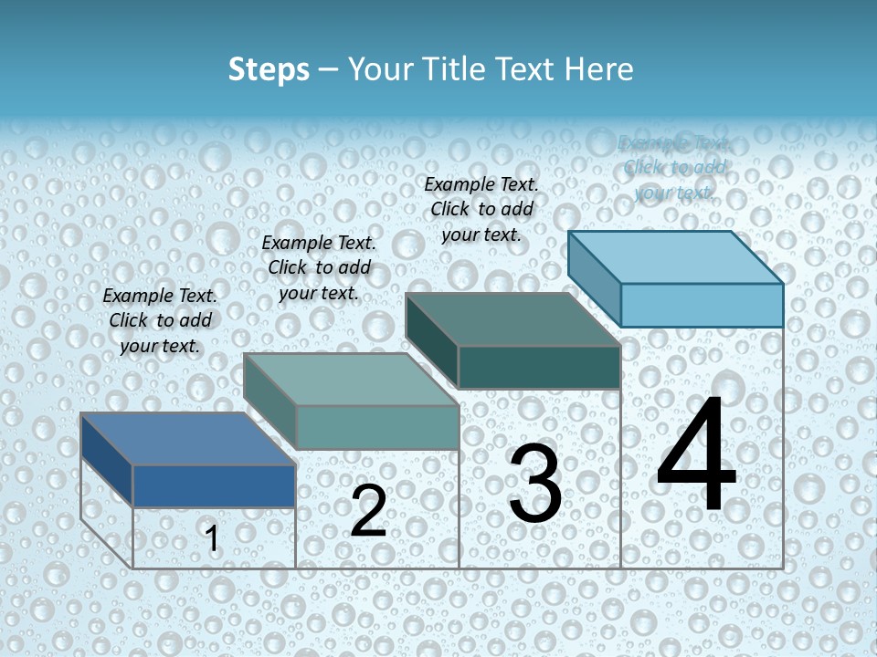 Water Drop Background PowerPoint Template