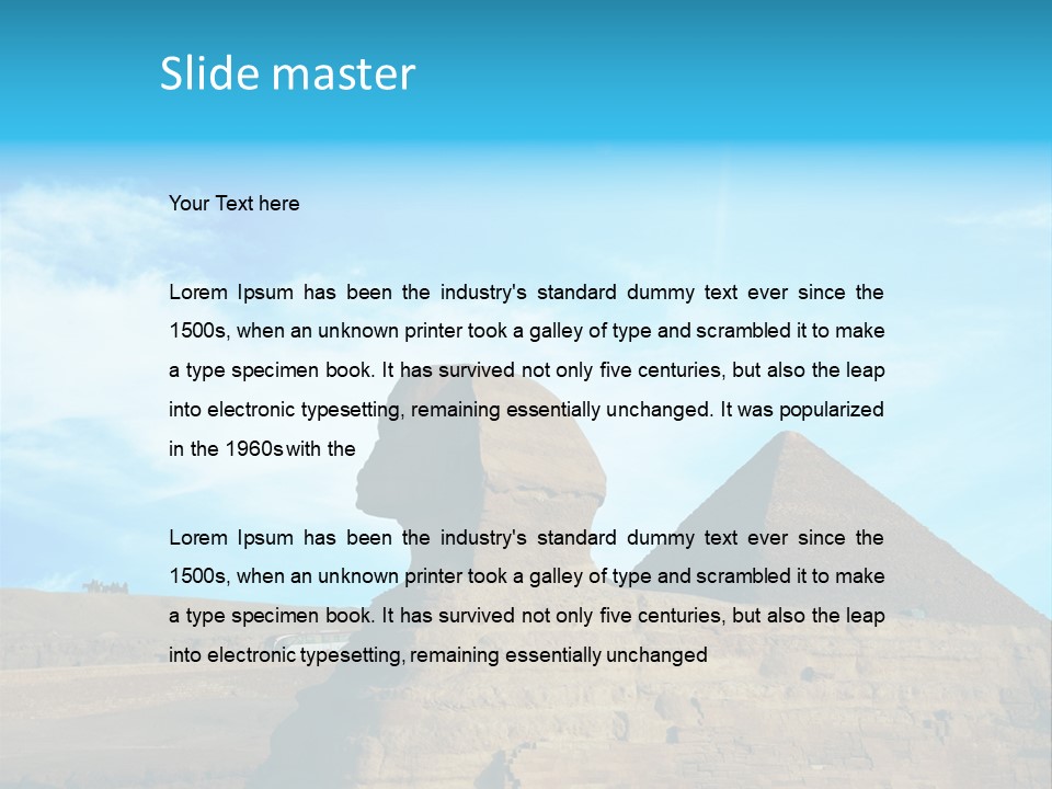 Great Sphinx Of Giza PowerPoint Template