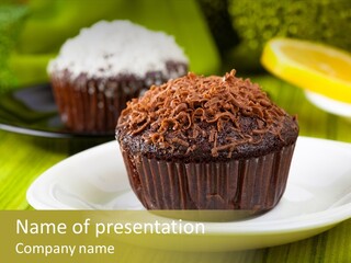 Raisins Homemade Cream PowerPoint Template