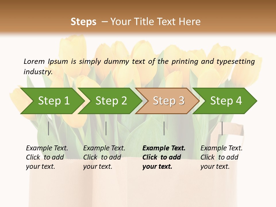 Tulips Yellow PowerPoint Template