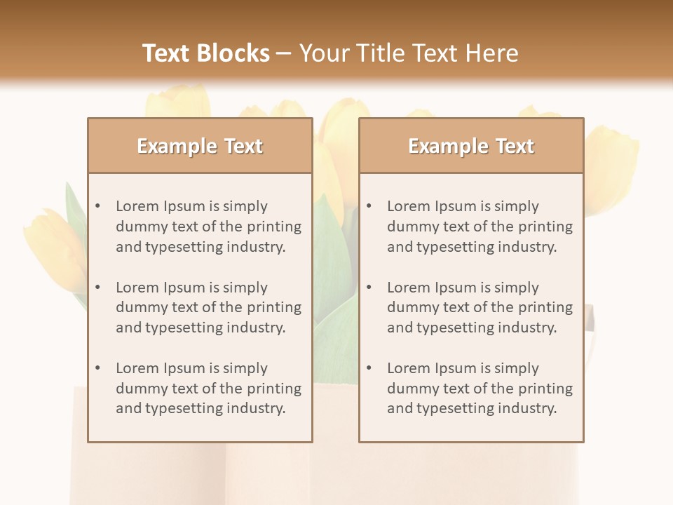 Tulips Yellow PowerPoint Template