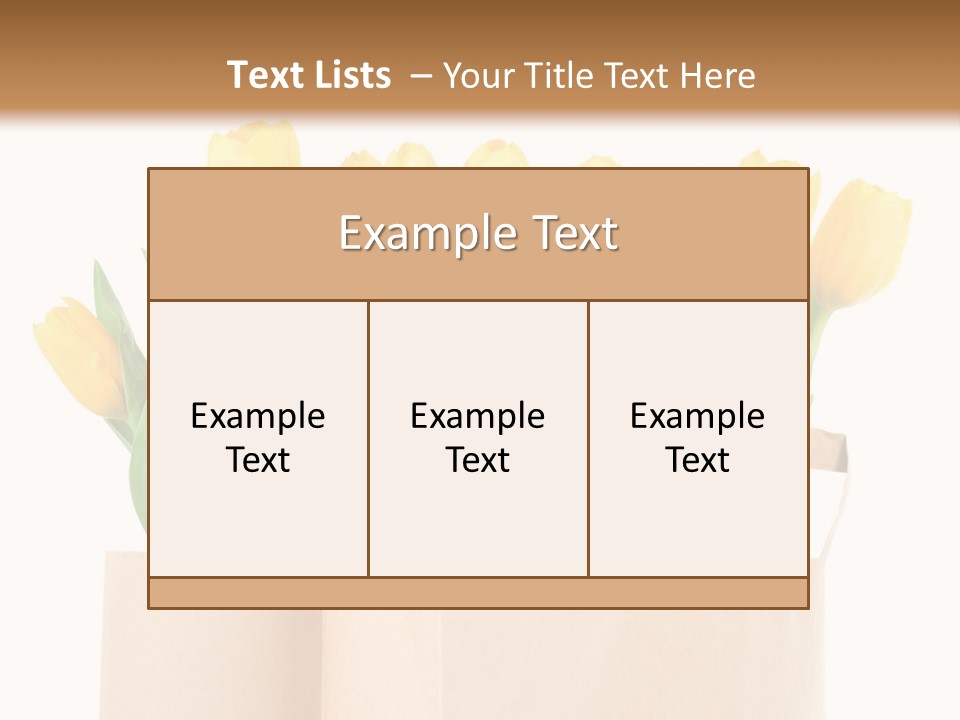 Tulips Yellow PowerPoint Template