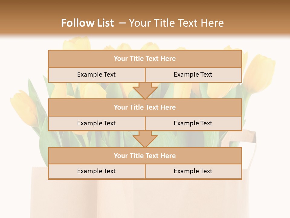 Tulips Yellow PowerPoint Template