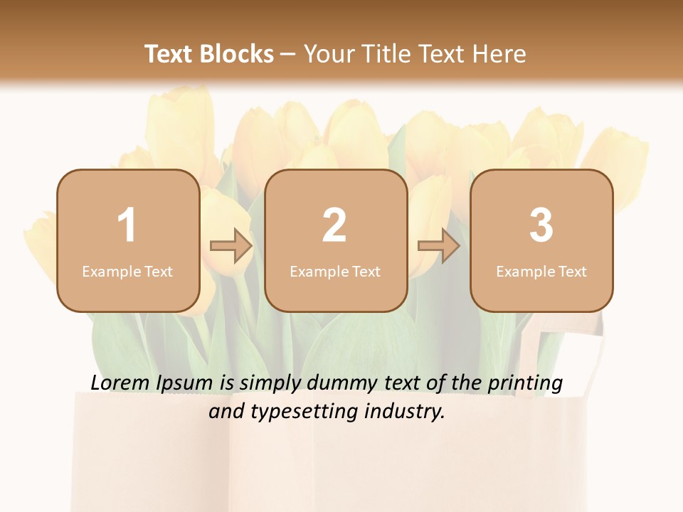 Tulips Yellow PowerPoint Template