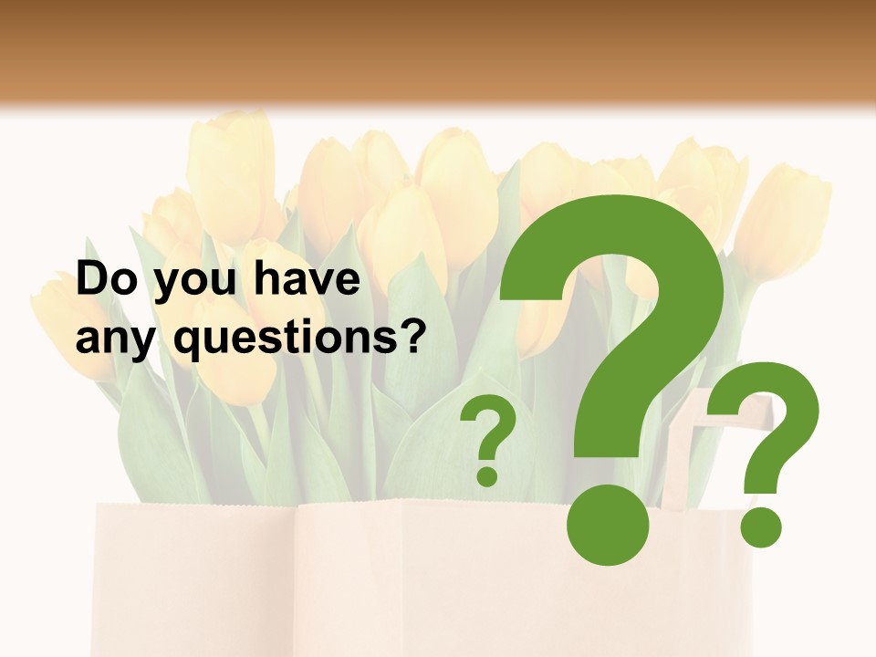 Tulips Yellow PowerPoint Template