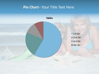 Mother Snorkeling Copy PowerPoint Template