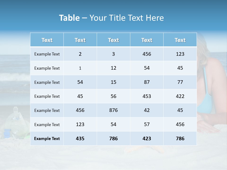 Mother Snorkeling Copy PowerPoint Template